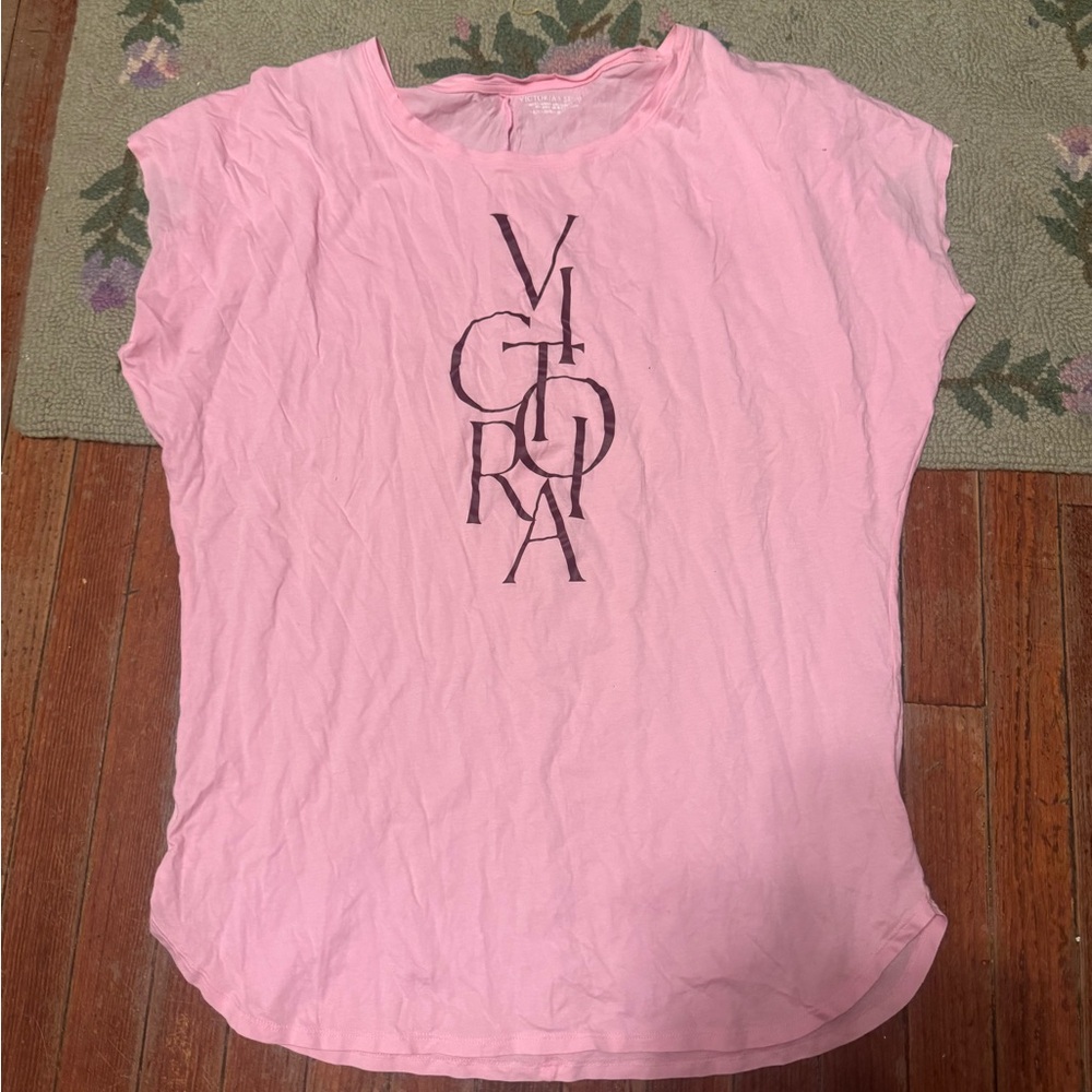 Victoria's Secret Pink Short Sleeve Tee night shirt